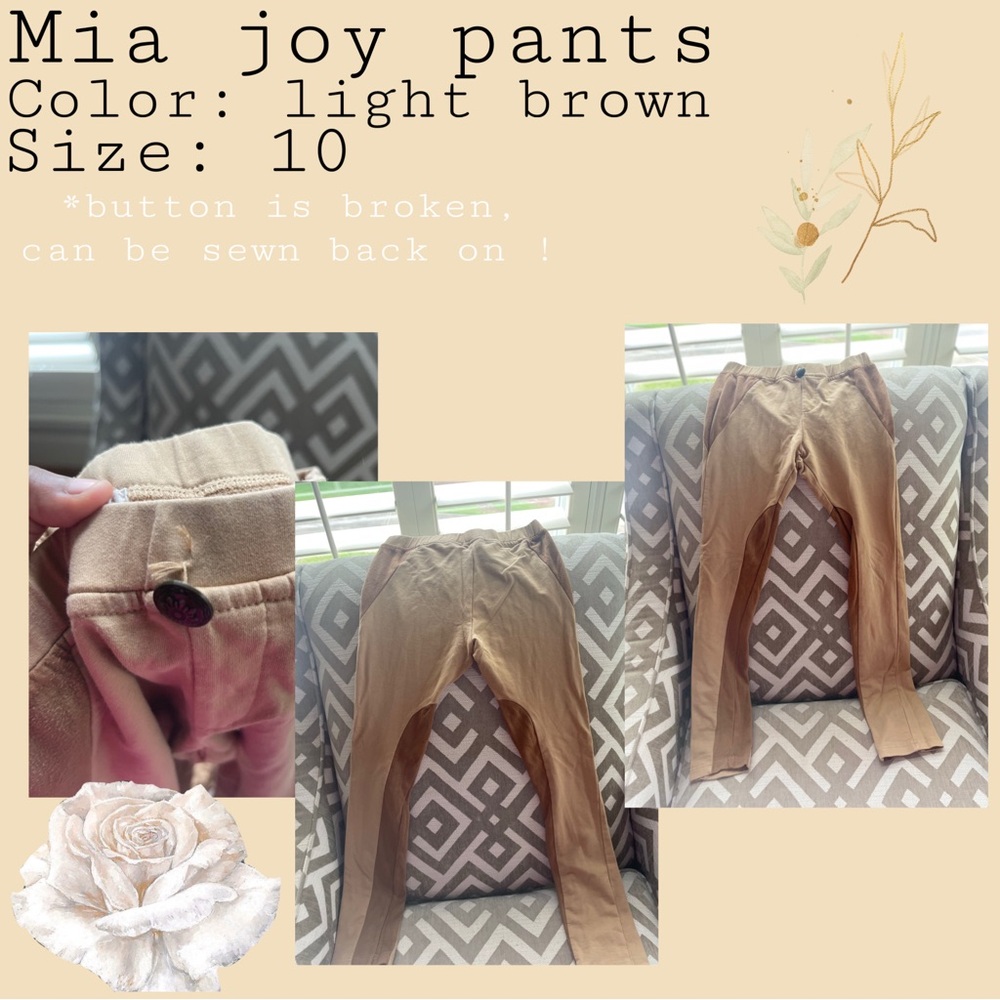 Joyfolie Light Brown Kids Casual Pants